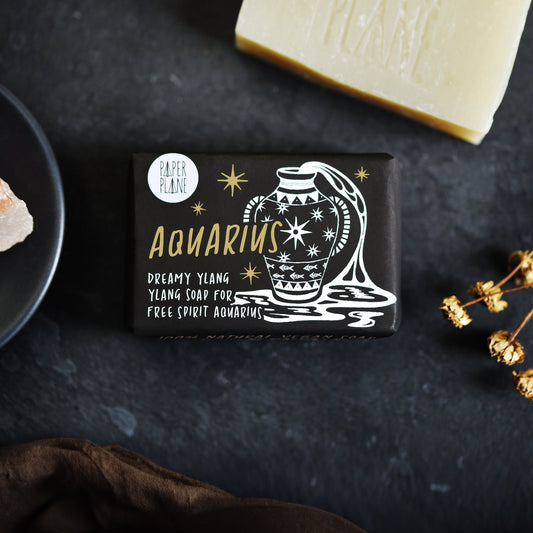 Aquarius Star Sign Zodiac Bar - Natural and Vegan Horoscope Soap-0