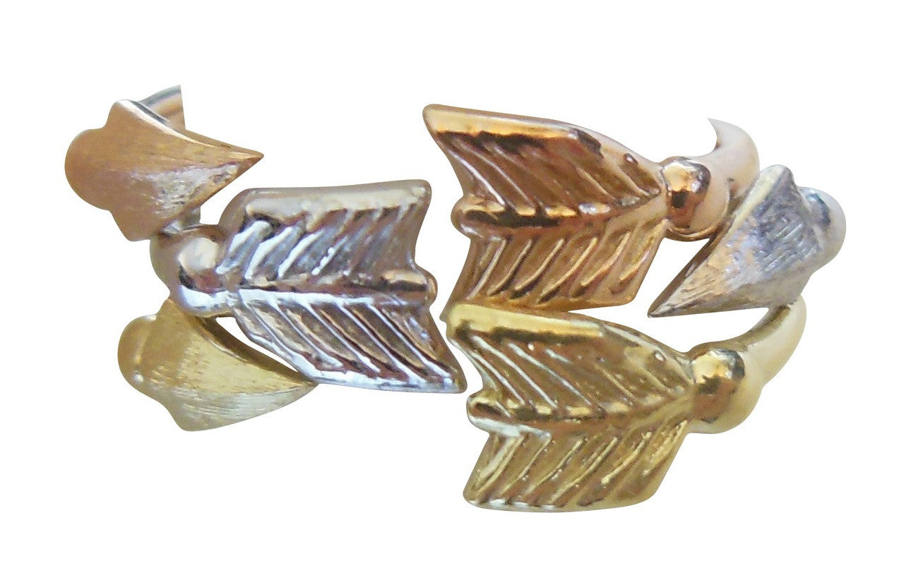Custom Design: Arrow Stacking Rings - White Gold-18K-1