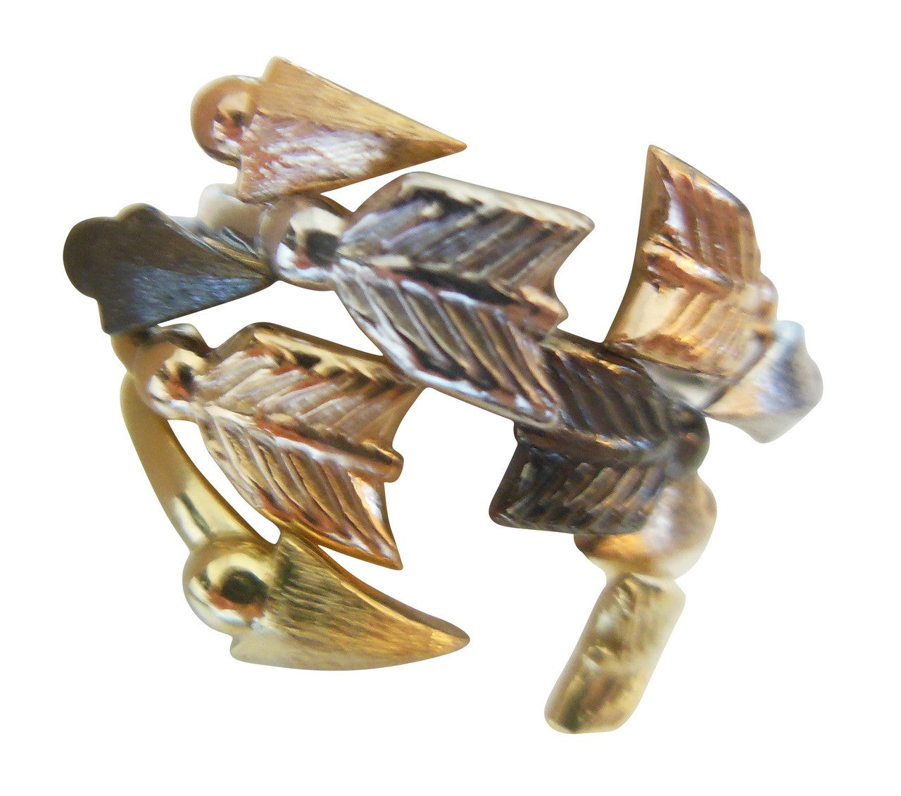 Custom Design: Arrow Stacking Rings - White Gold-18K-5