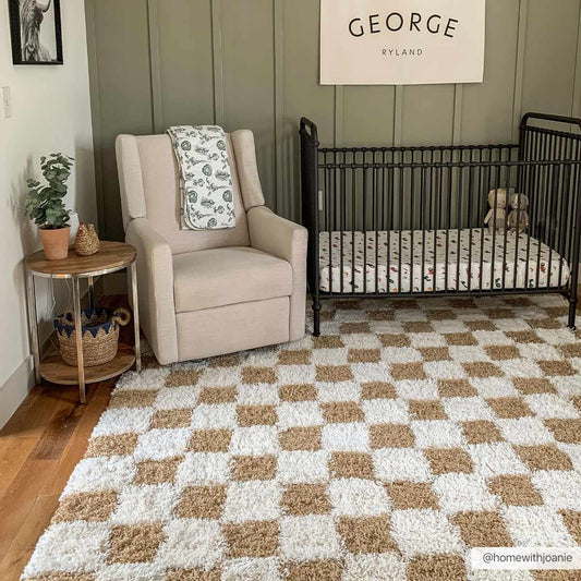 Atira Mustard Checkered Area Rug-0