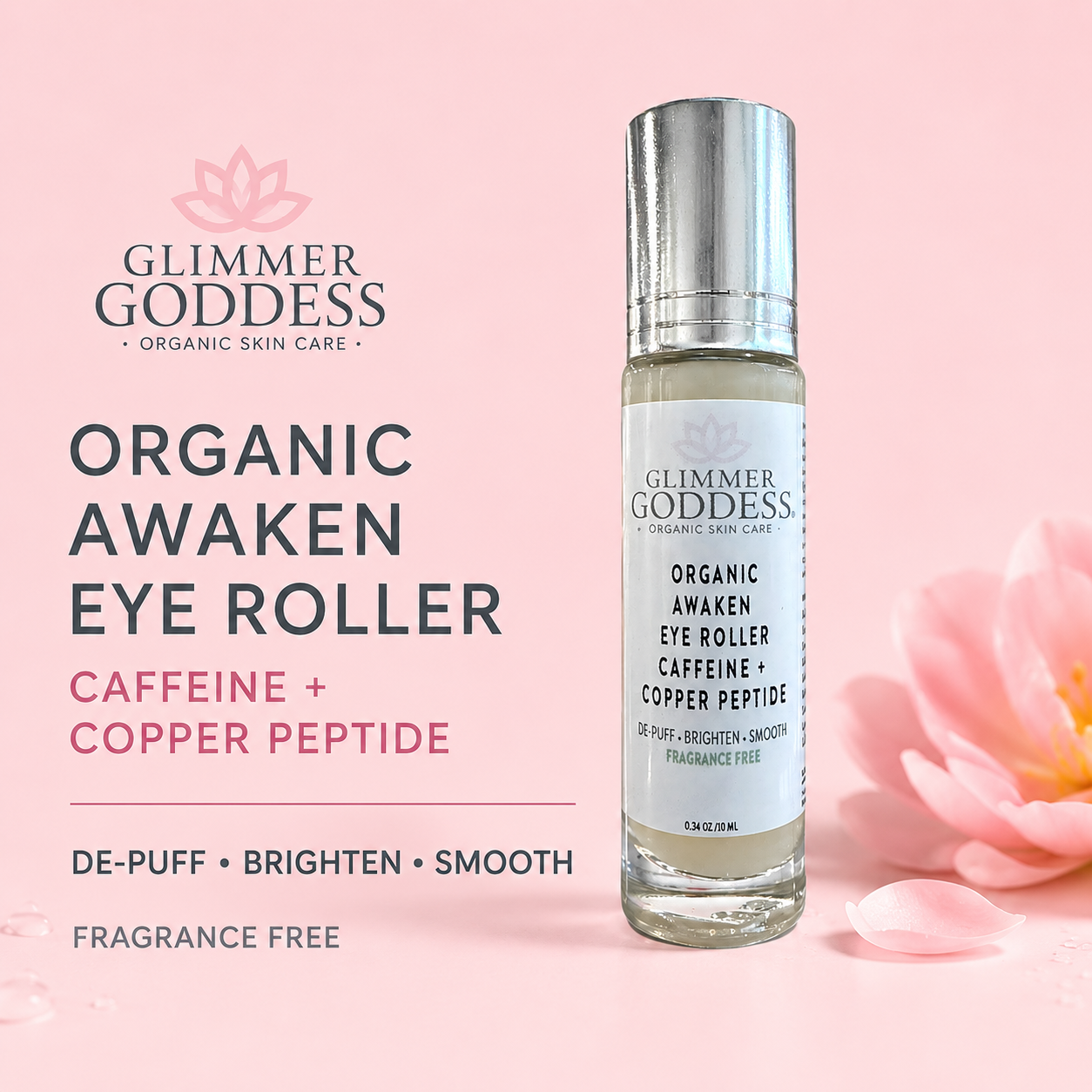 Cooling Eye Roller for Puffiness, Dark Circles & Tired-Looking Eyes