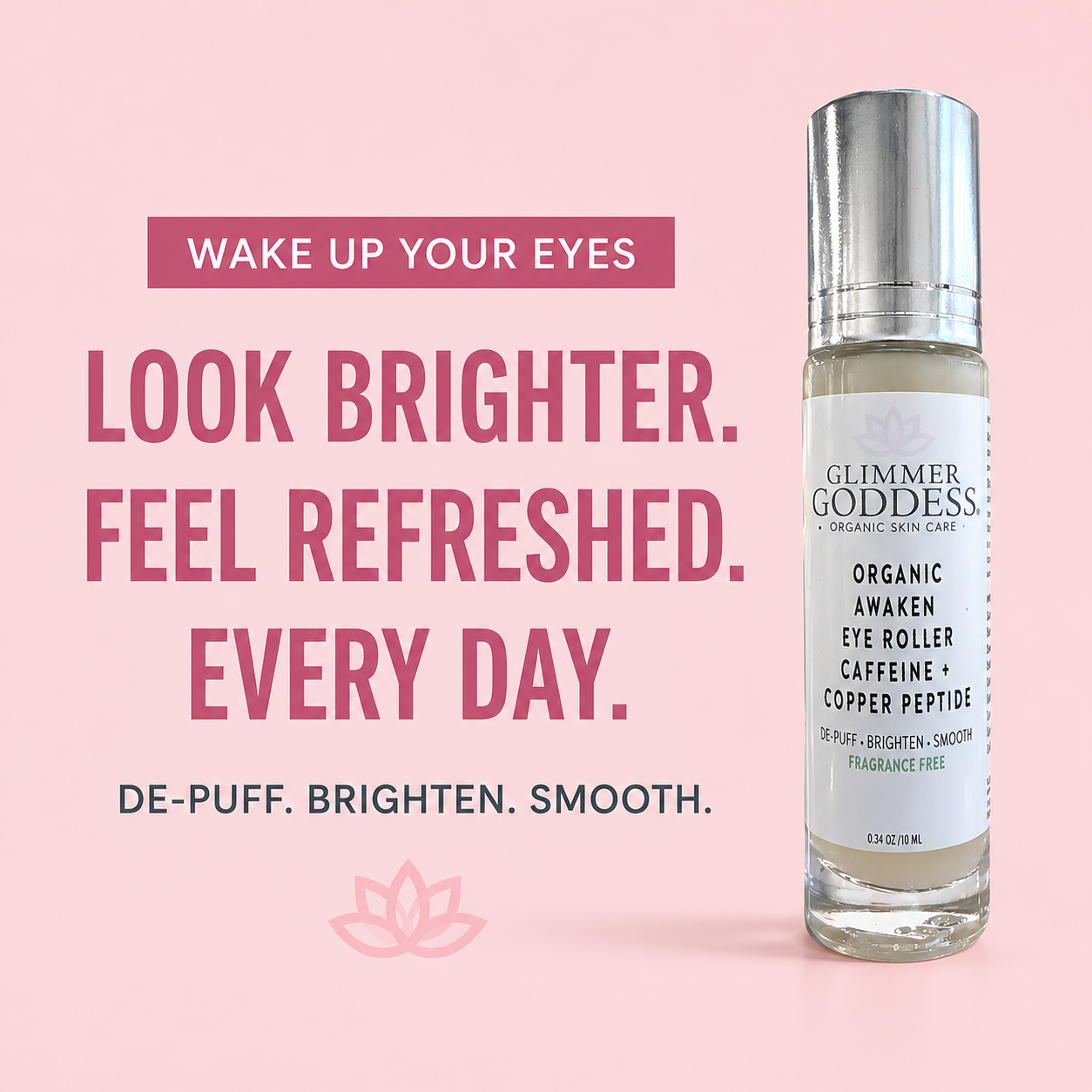 Cooling Eye Roller for Puffiness, Dark Circles & Tired-Looking Eyes