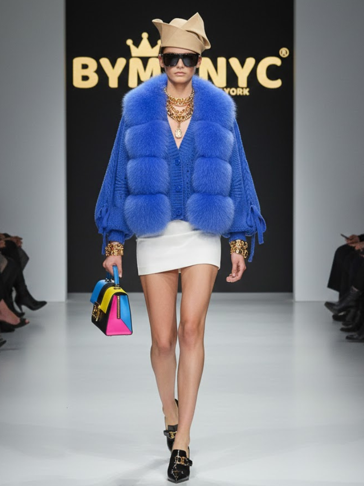 Azure Plush Knit • SKY New Collection BYMANYC ® New York-0