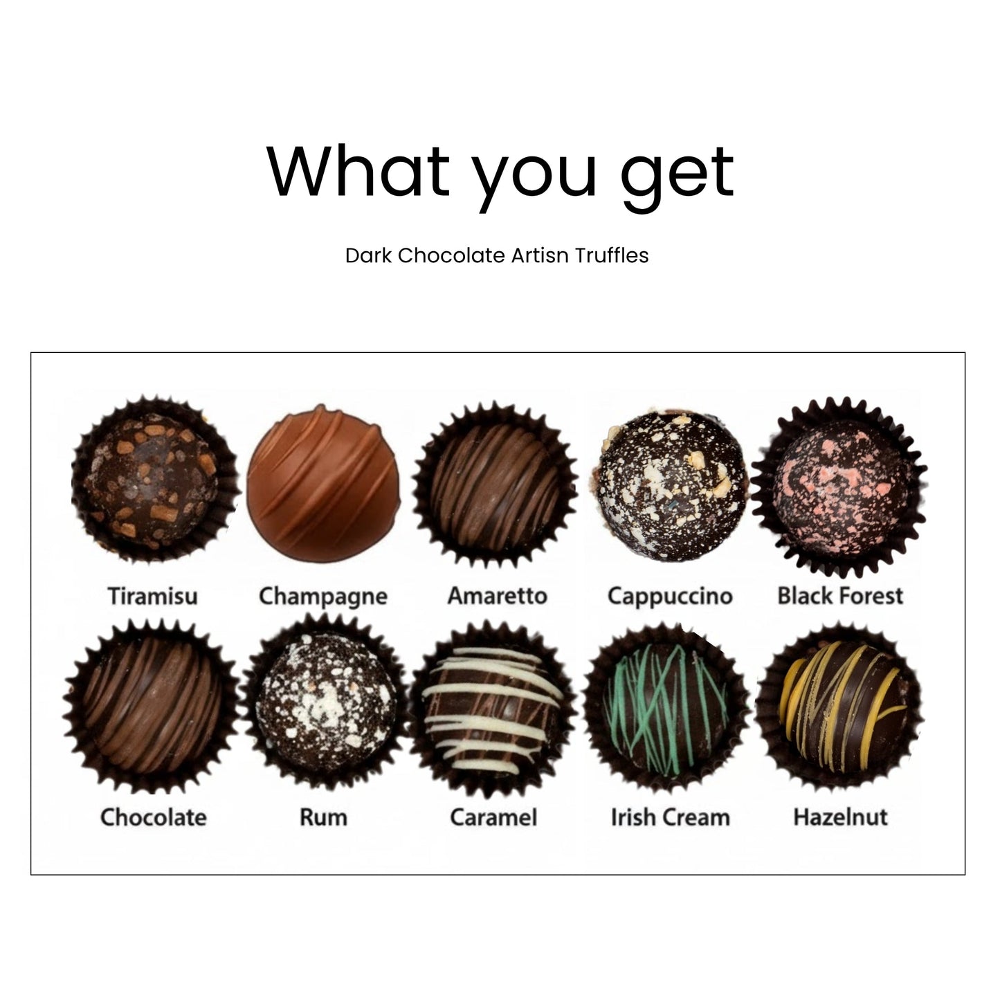 Andy Anand Artisan Dark Chocolate Truffles, 24 pc – Handmade Assorted Flavors, 60% Cocoa Butter, Gourmet Birthday & Holiday Gift Collection