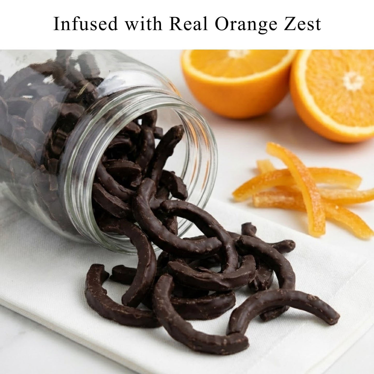 Andy Anand Dark Chocolate Orange Peels Dark Gift Box 1 lb Delicious Decadent