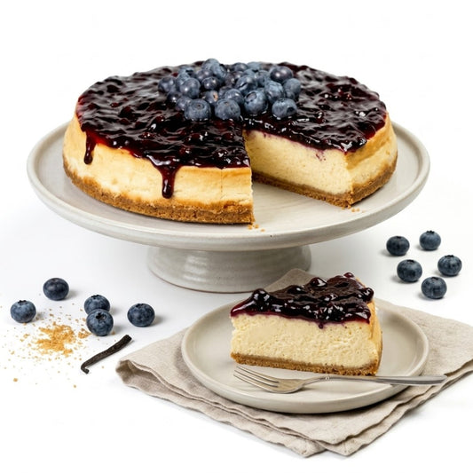 Andy Anand Sugar-Free & Gluten-Free Blueberry Cheesecake, 9-Inch – Diabetic-Friendly, Cream Cheese, No Preservatives, Birthday Gift Box