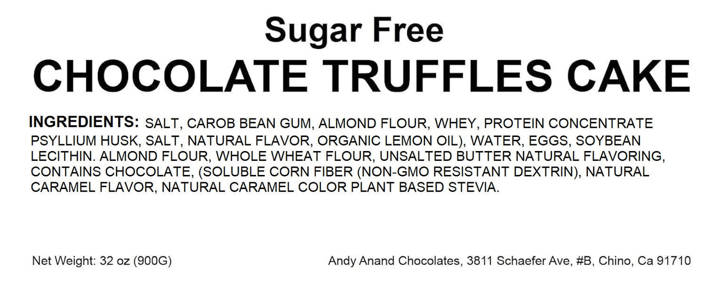 Andy Anand Sugar-Free Chocolate Truffle Cheesecake, 9-Inch, 2 lb – Diabetic-Friendly, No Preservatives, Elegant Birthday & Anniversary Gift