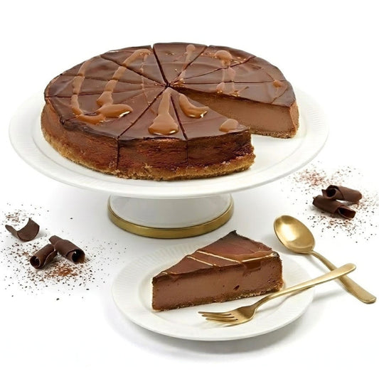Andy Anand Sugar-Free Chocolate Fudge Cheesecake, 9-Inch, 2 lb – Diabetic-Friendly, NY-Style, Real Cocoa, No Preservatives, Birthday Gift