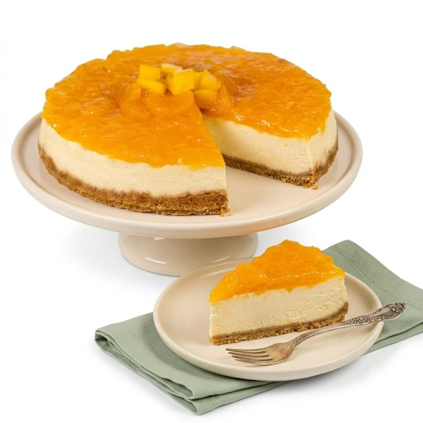 Andy Anand Sugar-Free Tropical Fruit Cheesecake, 9-Inch, 2.6 lb – Diabetic-Friendly, California Cream Cheese, No Added Sugar, Birthday Gift