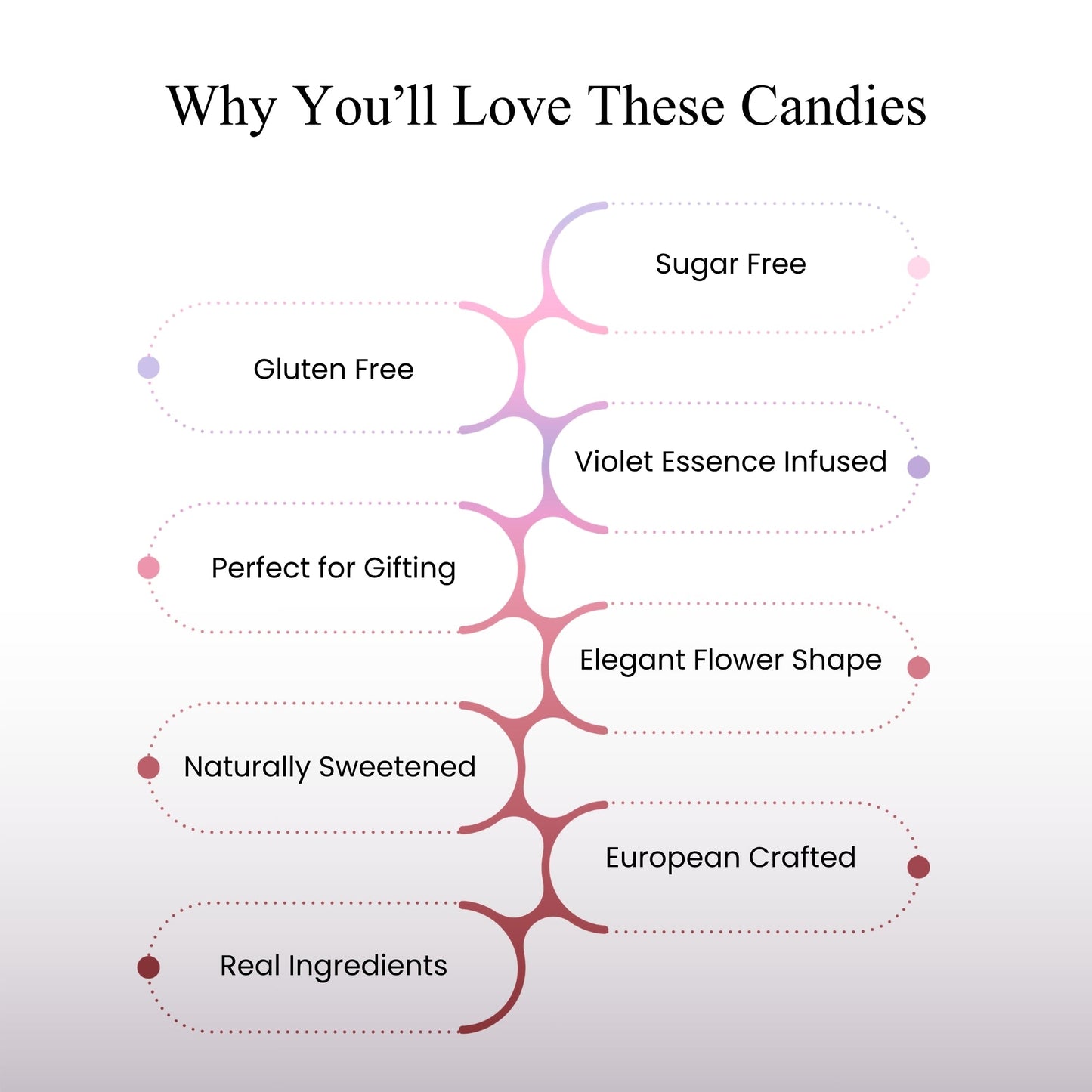 Andy Anand Sugar-Free Violet Candy Dragees, 100 pc, 2-Pack – Old-World European, Stevia Sweetened, Keto & Diabetic-Friendly Gourmet Gift Box