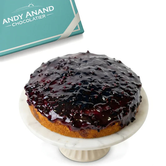 Andy Anand Sugar-Free Dunked Blueberry Cake, 2.5 lb – Keto & Diabetic-Friendly, Fresh Blueberry Juice Infused, No Preservatives Gift Box
