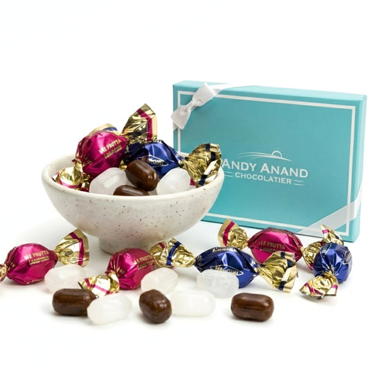 Andy Anand Sugar-Free & Gluten-Free Fruit Flavored Hard Candy, 85 pc, 7 oz – Made in Italy, Stevia Sweetened, Keto & Diabetic-Friendly Gift