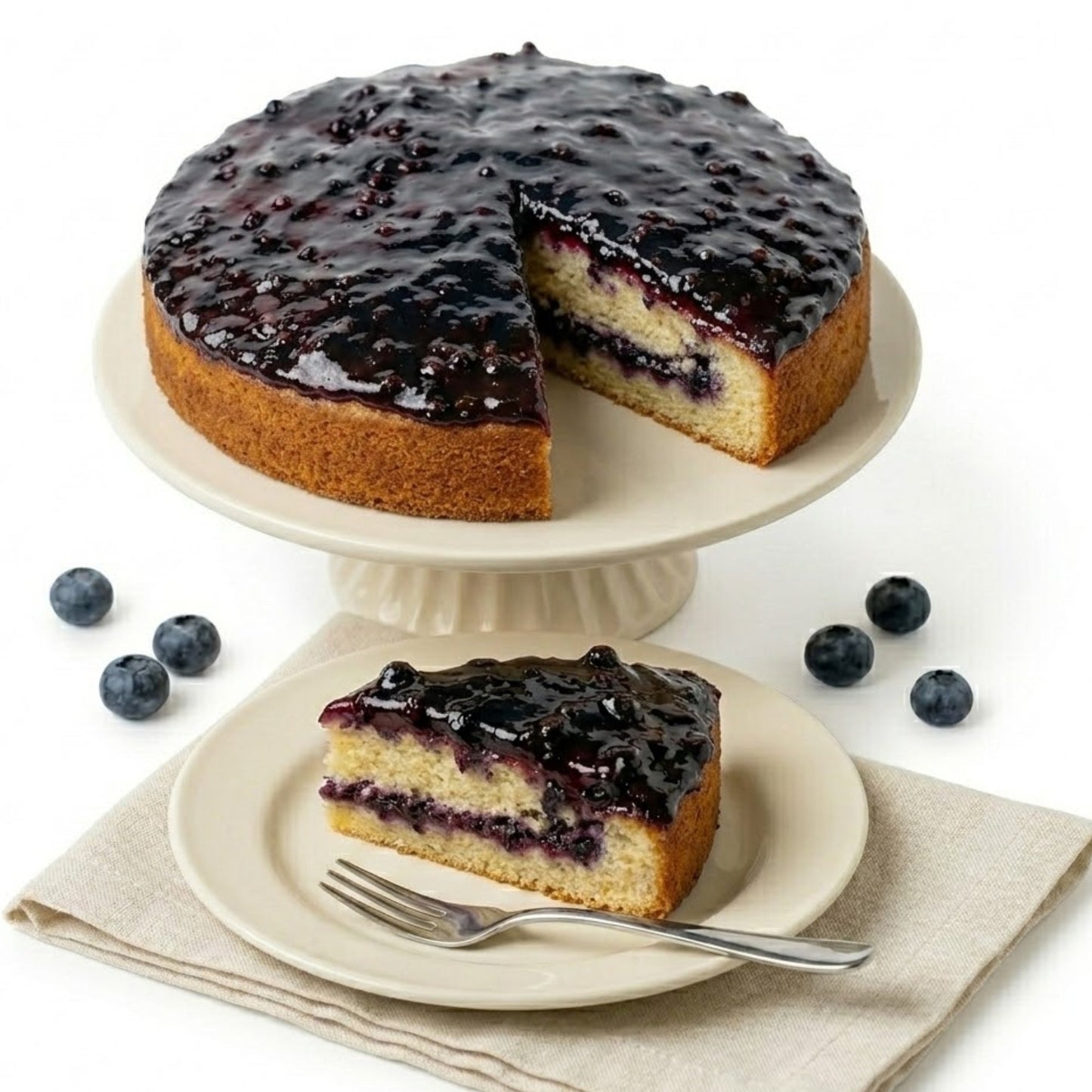 Andy Anand Sugar-Free Gluten-Free Blueberry Cake, 2.5 lb – Keto & Diabetic-Friendly, Real Blueberries, Birthday & Holiday Gift
