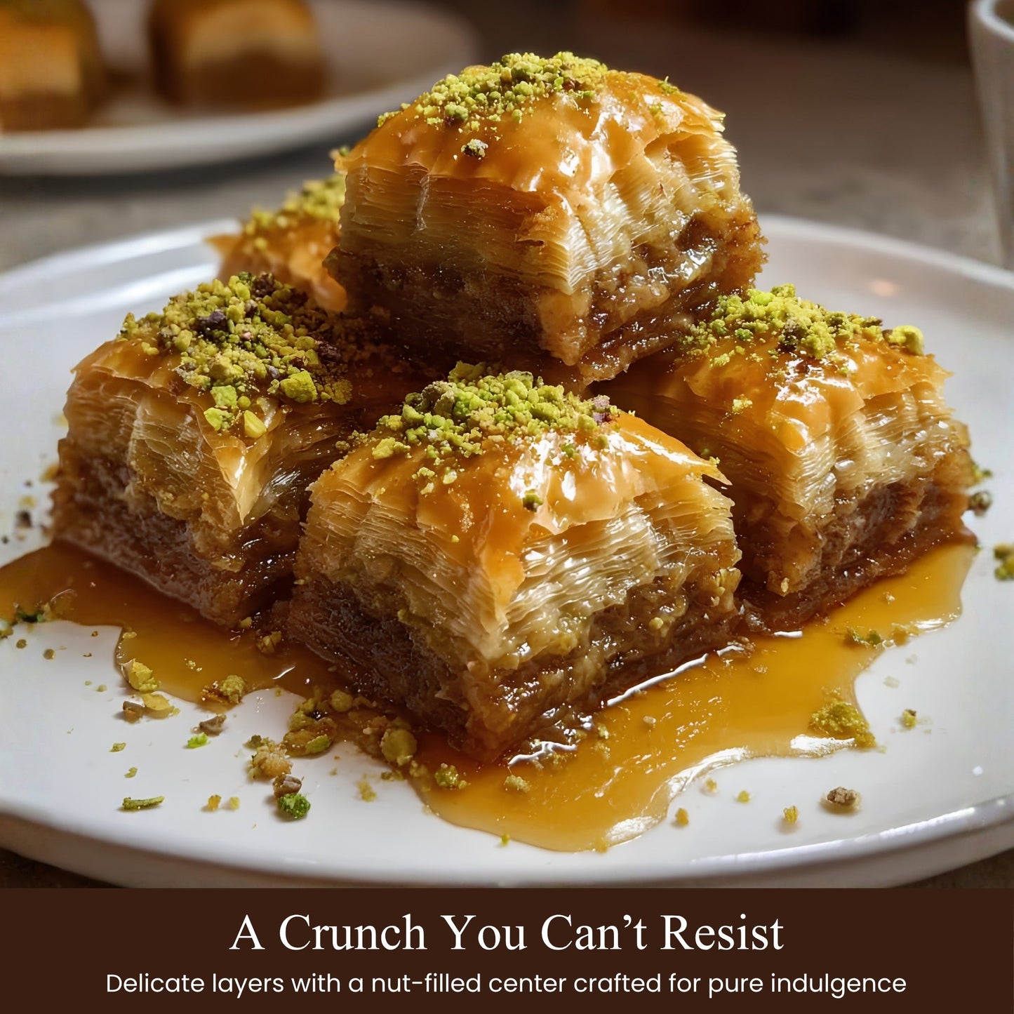 Andy Anand Sugar-Free Turkish Baklava, 26 pc, 8.8 oz – Pistachio, Walnut & Hazelnut, Flaky Phyllo, Diabetic-Friendly Birthday Gift Box