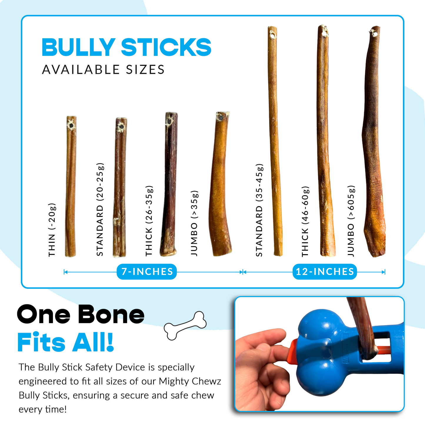 12" Standard Bully Sticks - Bully Bone Included-2
