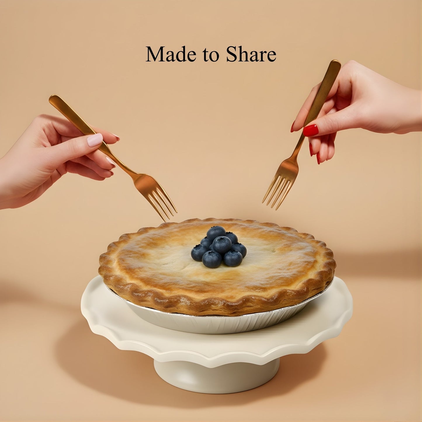 Andy Anand Sugar-Free Blueberry Pie, 2.9 lb – Keto & Diabetic-Friendly, Whole Blueberries, Flaky Crust, No Added Sugar, Birthday Gift Box