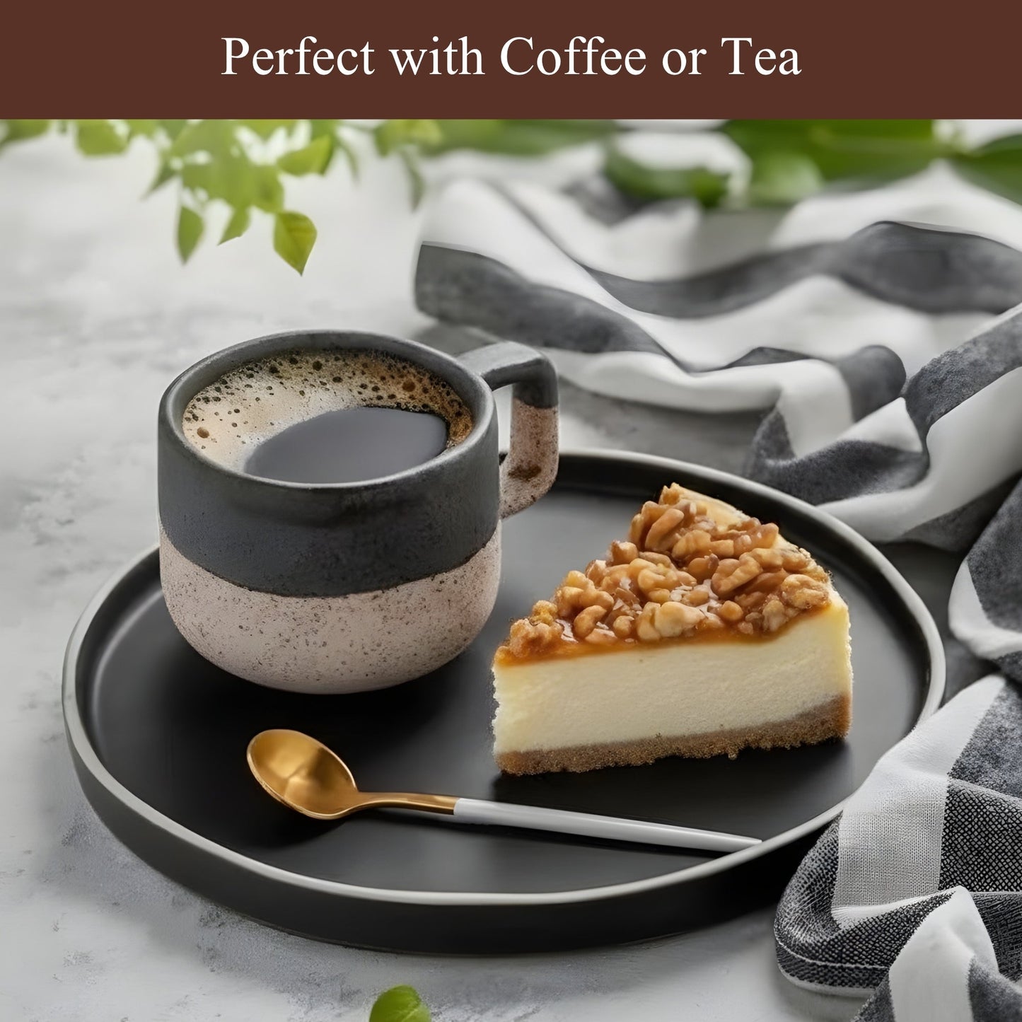 Andy Anand Sugar-Free Caramel Apple Cheesecake 9" 2.8 lbs. Keto & Diabetic Friendly, No Added Sugar. Real California Cream Cheese, Artisan, Reusable Tray