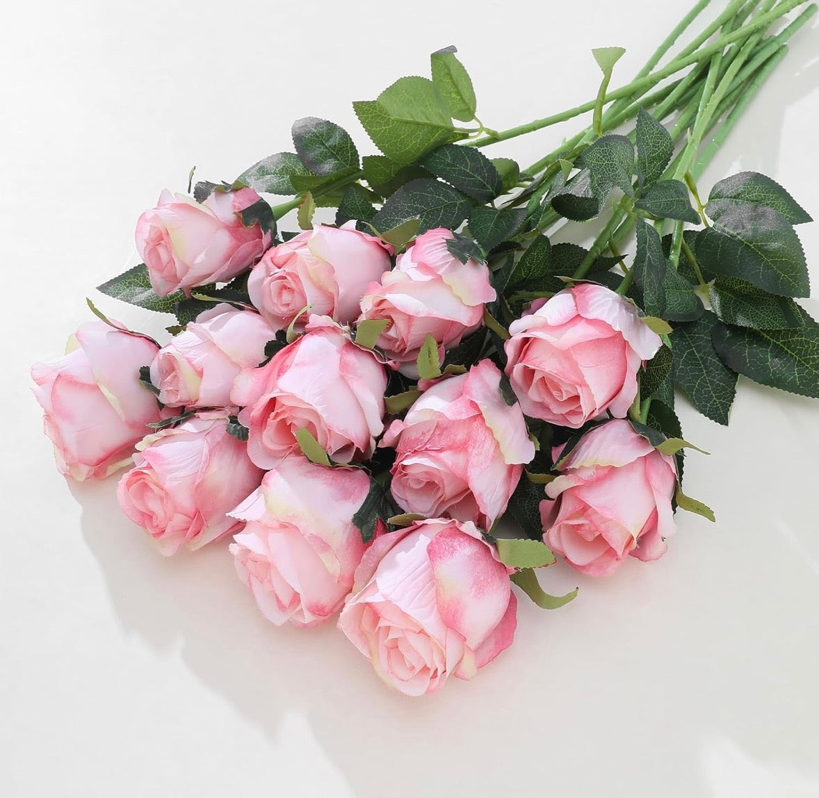 LUXEBYMIMI™ Signature Single-Rose Presentation Set – Clear Pink Waterproof Sleeve with Gold Trim, Diamond Pins & Water Tube, Premium Silk Rose Display Packaging