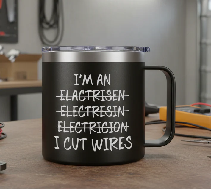 Electrician 14oz Insulated Coffee Mug