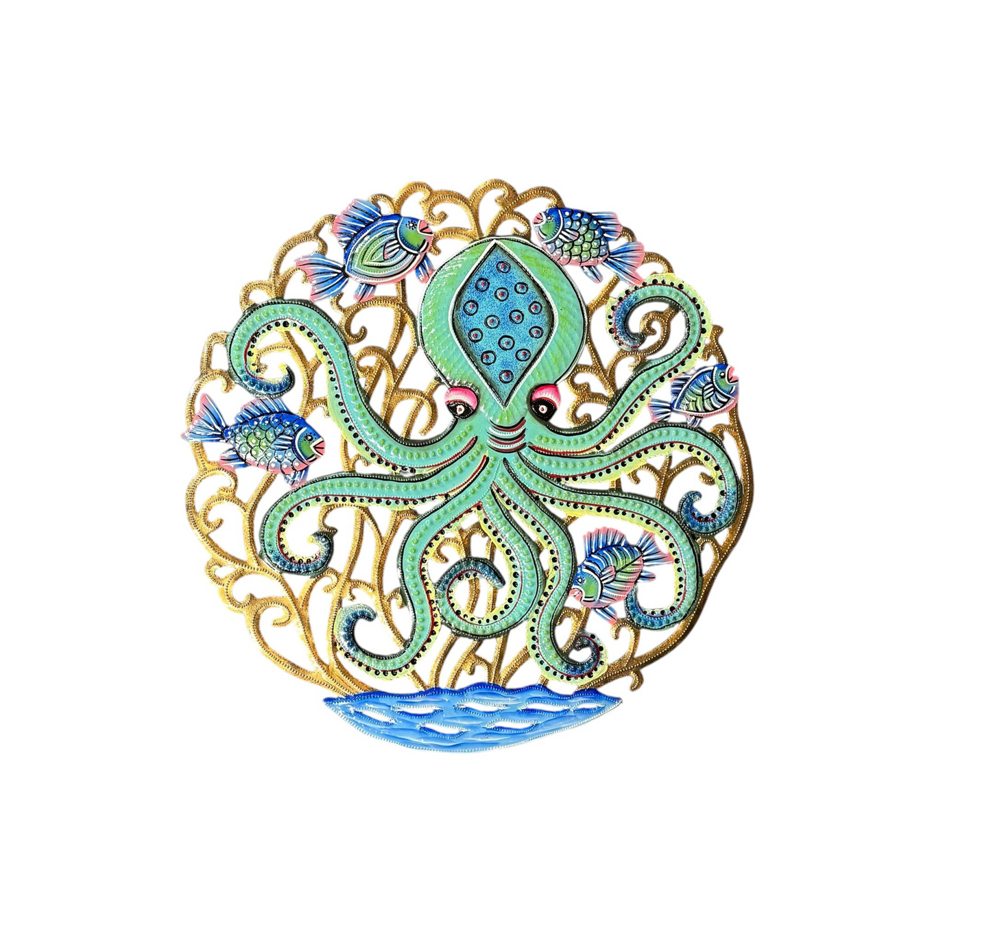 Octopus With Fish Friends