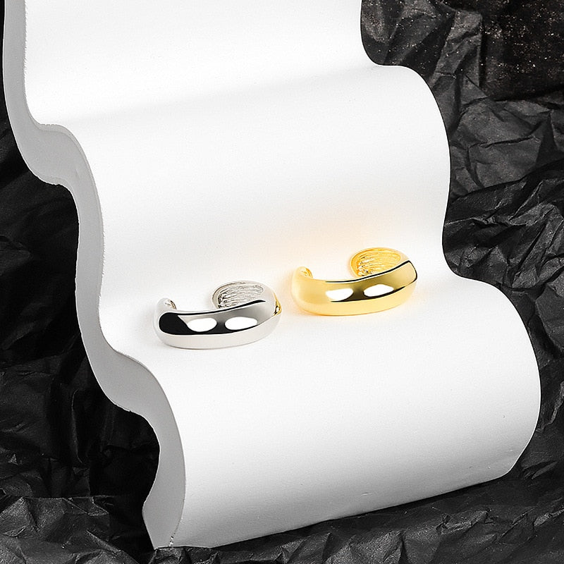 Silver Color Rings For Women Trendy Gold Color Fine Jewelry Beautiful Finger Open Ring For Party Birthday Gift