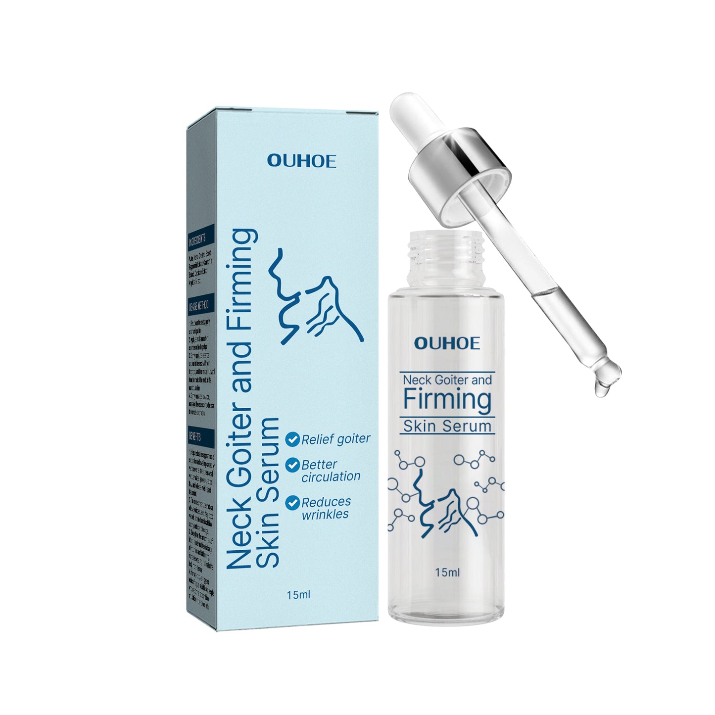 Neck Firming Essence, Lighten Fine Lines Lift Neck Moisturizing And Brightening Essence