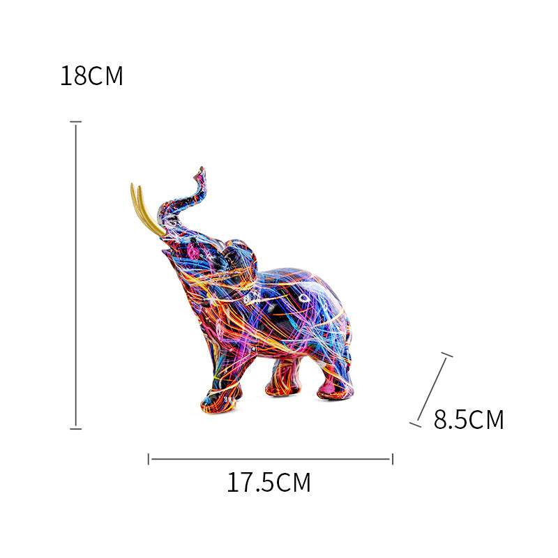 Nordic Creative Elephant Decoration Home Living Room Wine Cabinet Office Decoration Decoration Resin Crafts