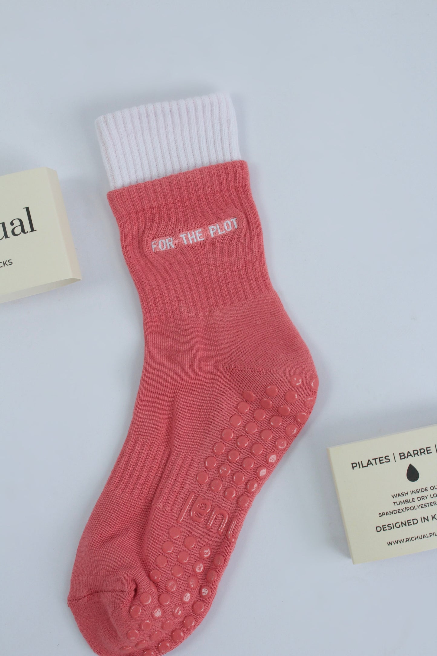For The Plot Layered Grip Socks