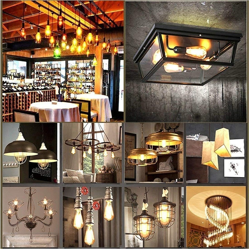 G80 G95 Retro Starry Sky Dimmable led Bulb 3W 2200K E27 220V Wine Bottle Decorative Christmas Lightbulb Lamp Lampada Led
