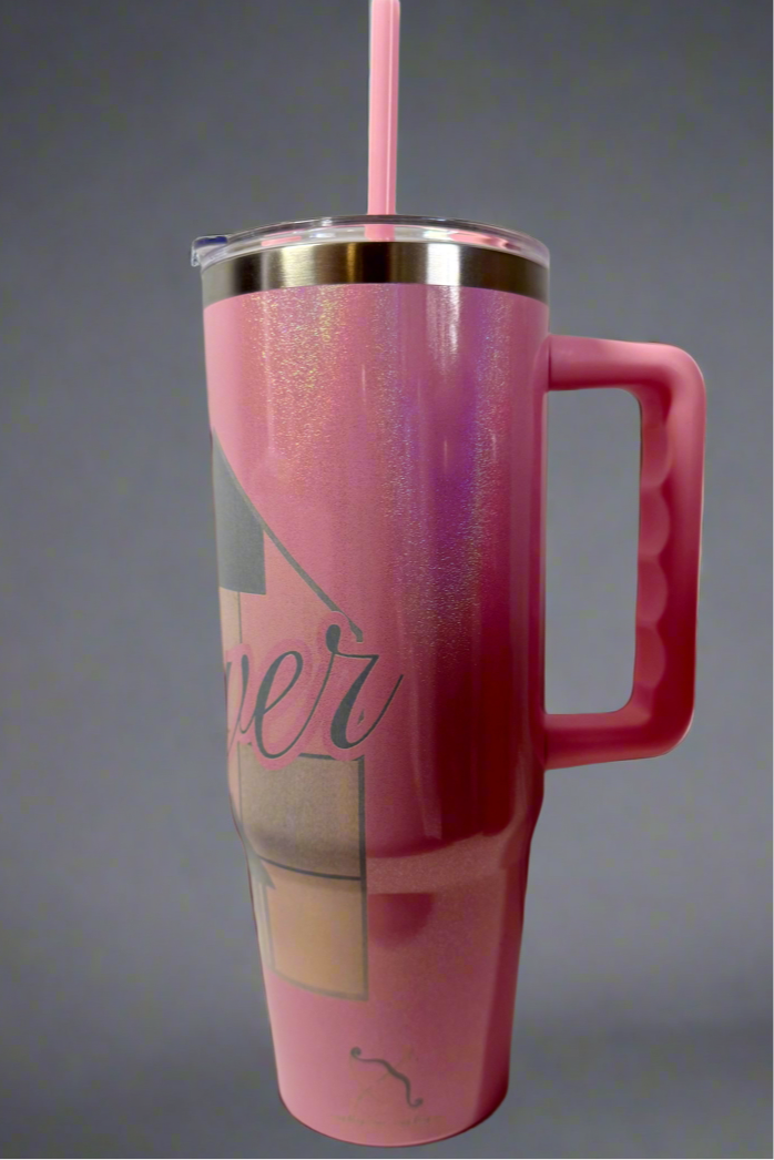 40oz Engraved Love-r Shimmer Tumbler