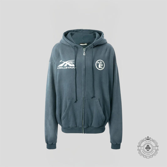 Hellstar Mirror Face Hoodie in Green