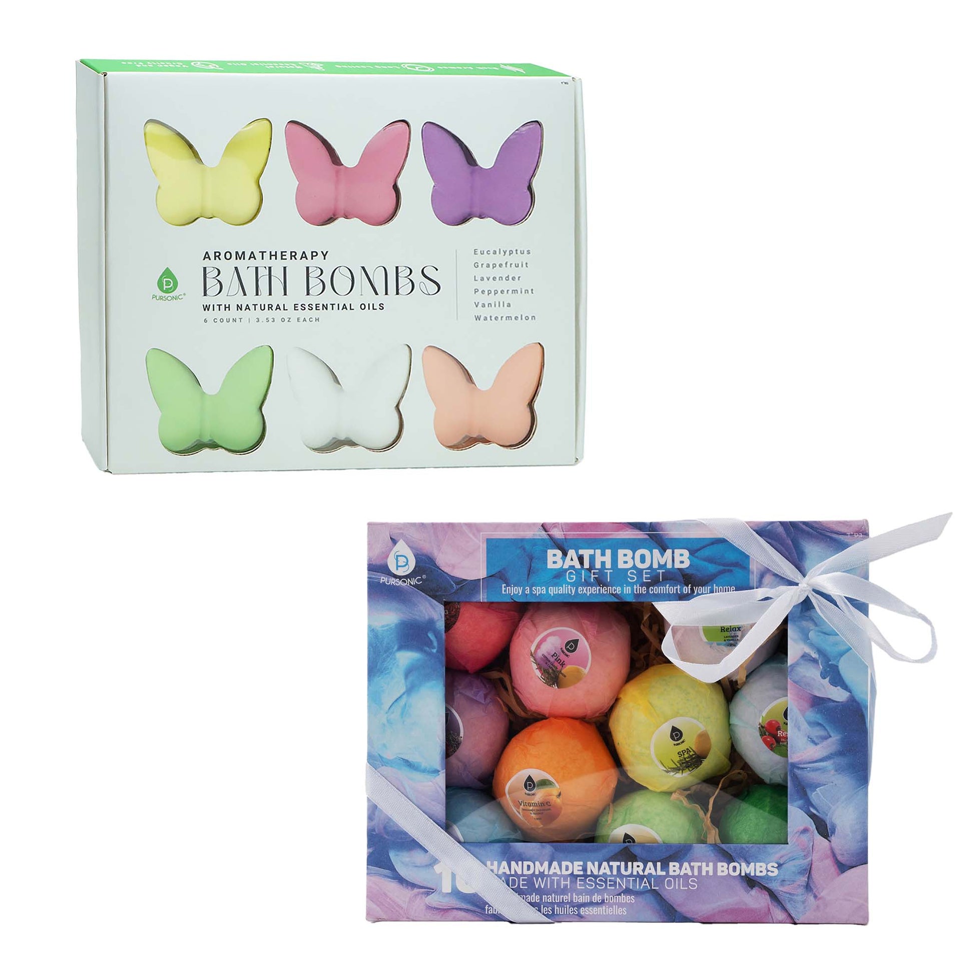 Pursonic Aromatherapy Bath Bomb Collection – Transform Your Bath into a Spa-0