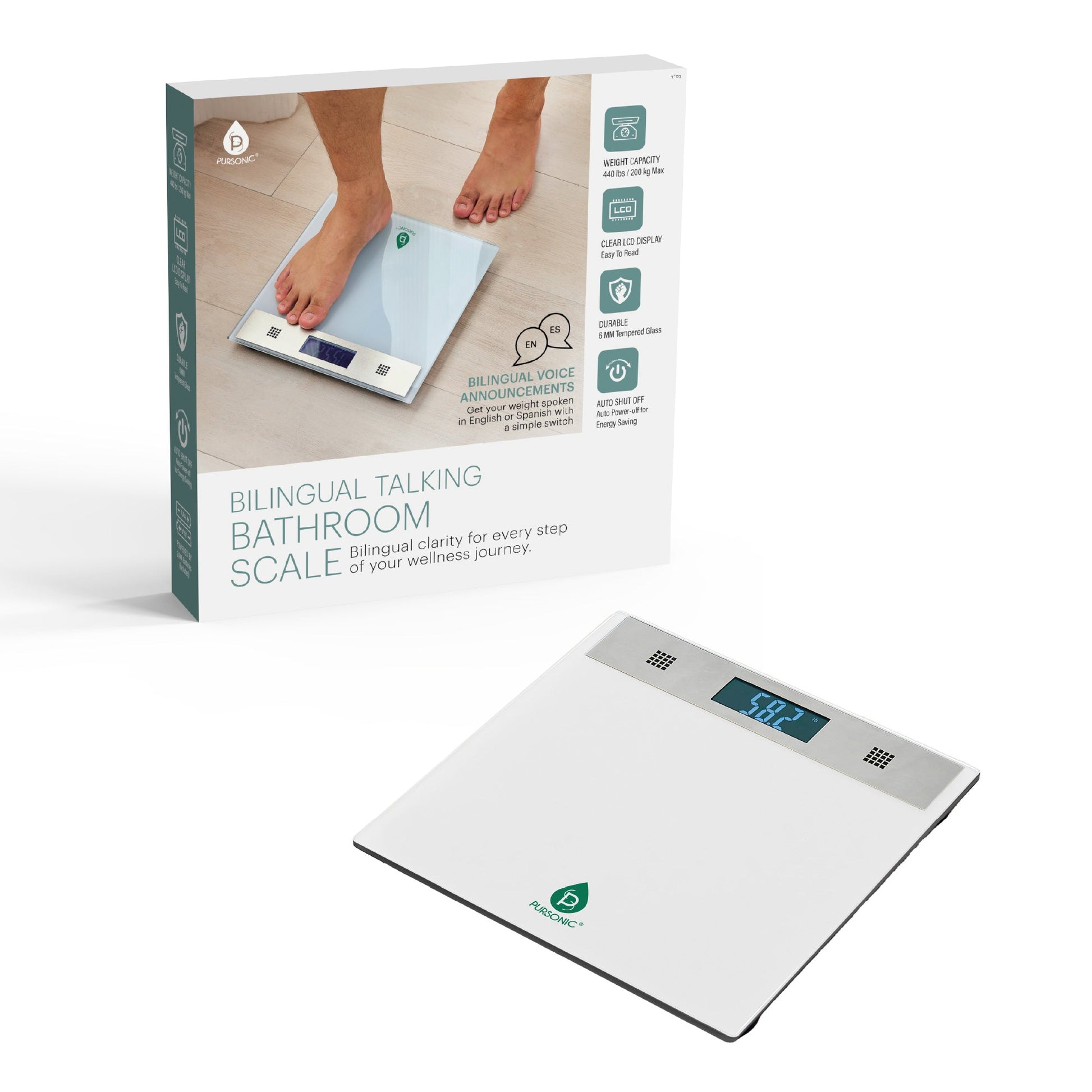 Bilingual Talking Bathroom Scale – Precision Meets Convenience-0