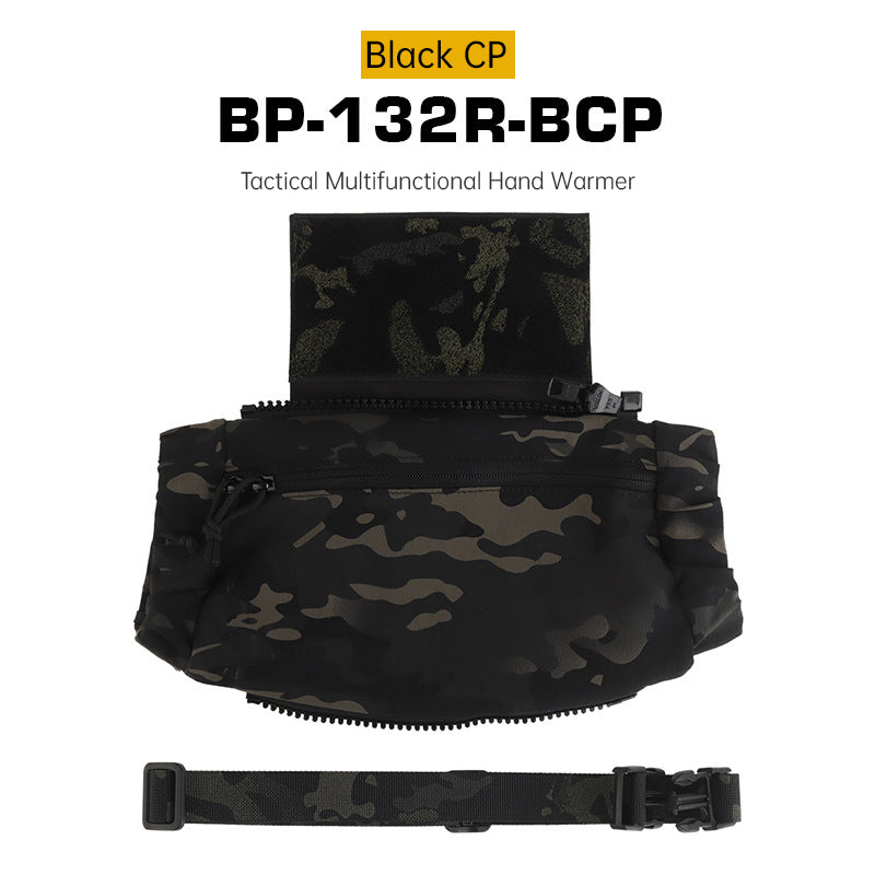 Tactical Hand Warmer Fanny Pack - 3-in-1 Winter Muff Pouch for Airsoft, Hunting, Camping