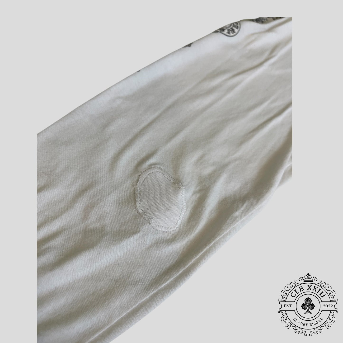 Chrome Hearts Vintage Mini Cross Logo L/S Tee in White