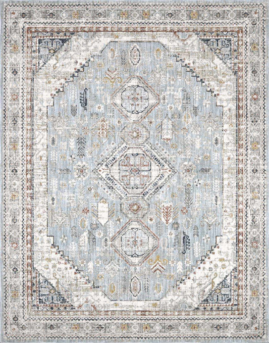 Kouta Gray Blue Area Rug-0