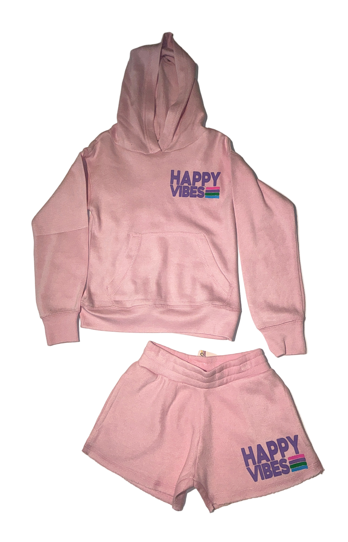 Play Six - Pink Happy Vibes Hoodie & Shorts