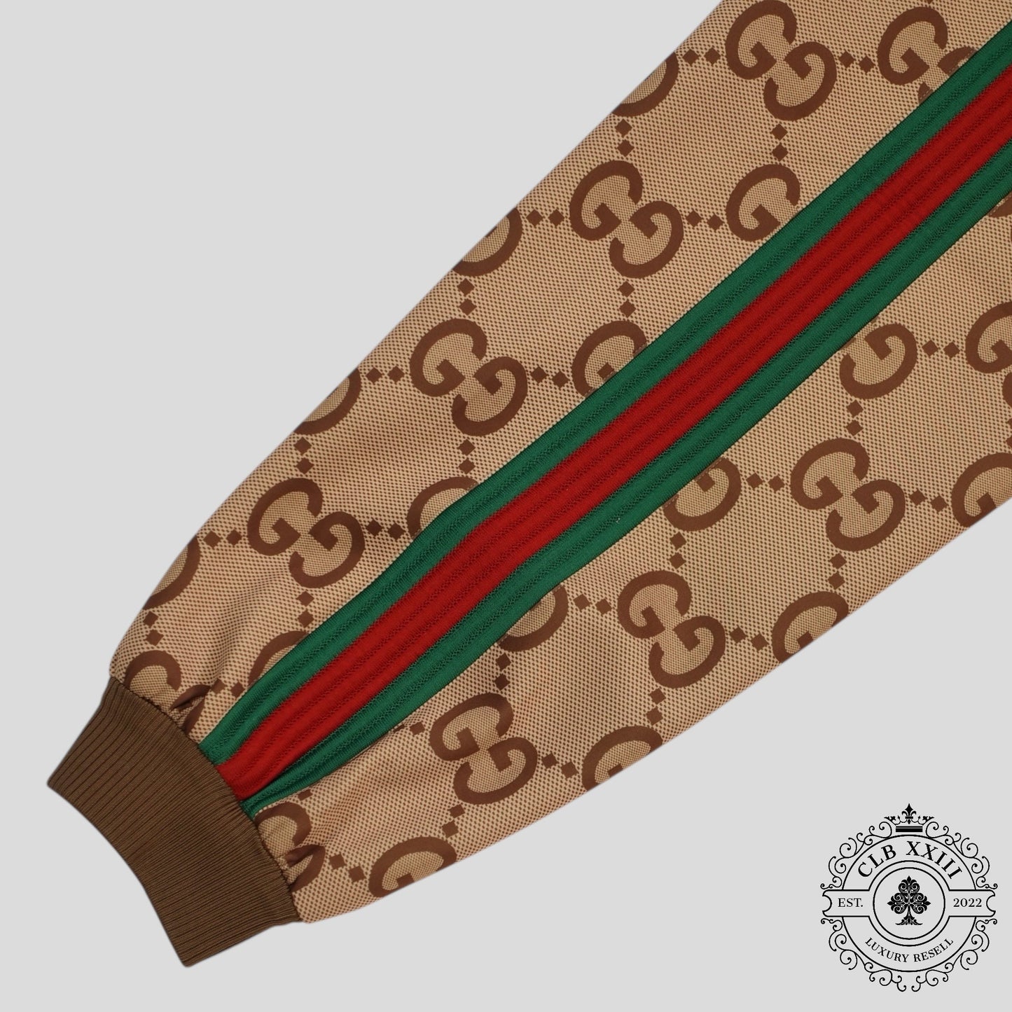 Gucci Jumbo Jacquard Track Pants in Brown