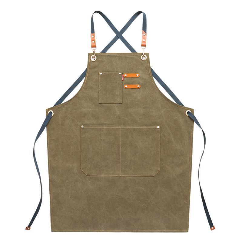 Cowboy Thick Canvas Apron Work Clothes Printing