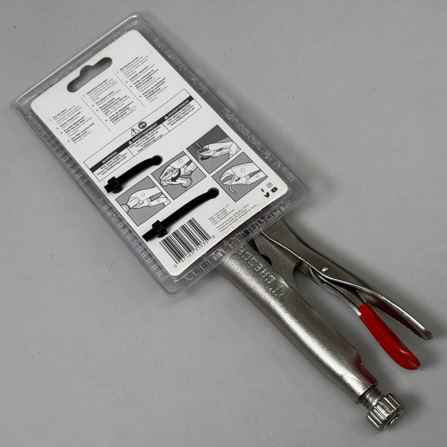 CRESCENT (New) 10" Curved Jaw Locking Pliers with Wire Cutter