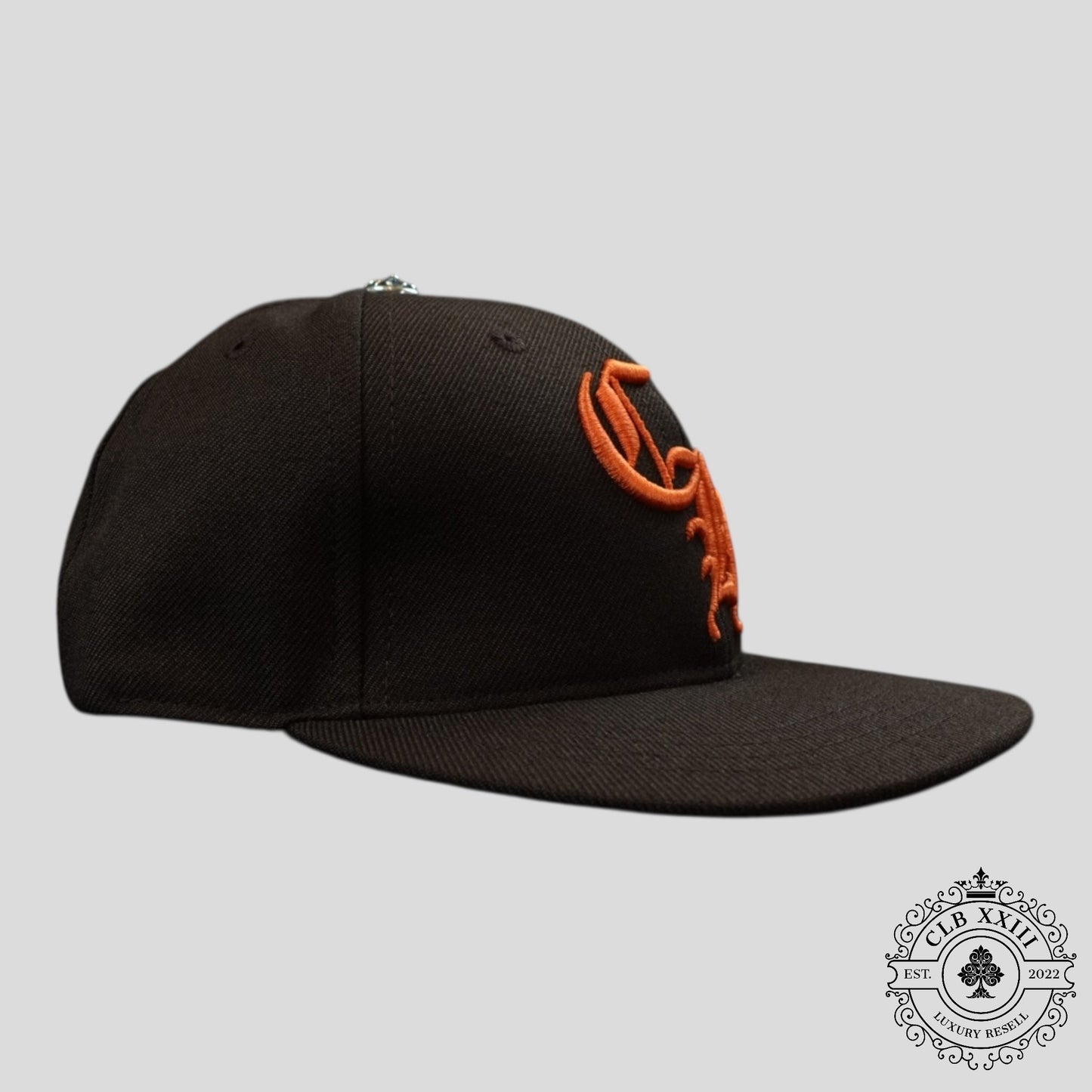 Chrome Hearts CH Embroidered Hat in Brown/Orange