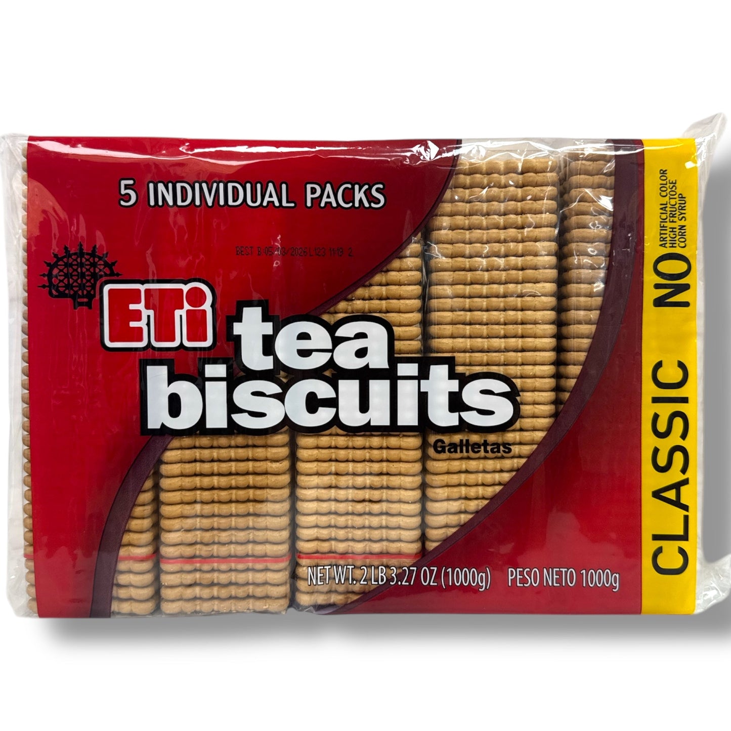 ETI Tea Biscuits – 1000G Crunchy Sweet Flavor