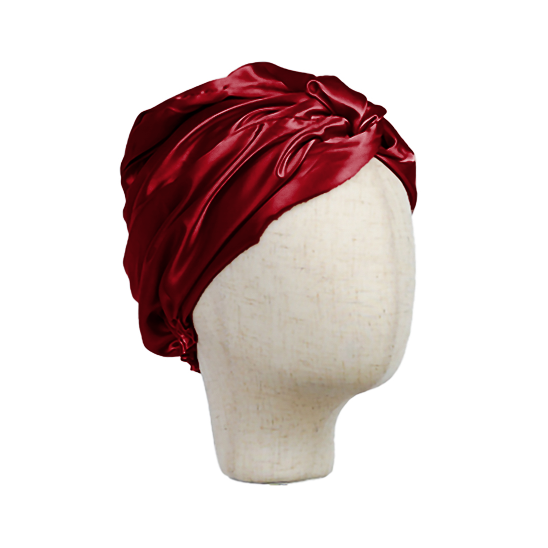 Double Sided Silk Bonnet with Adjustable Band-12
