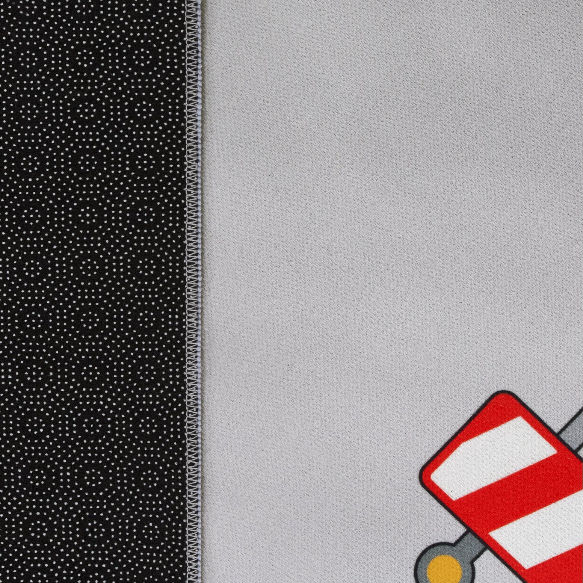 Kids Play-Mat Bob Construction Site with Trucks & Cranes in Grey-3