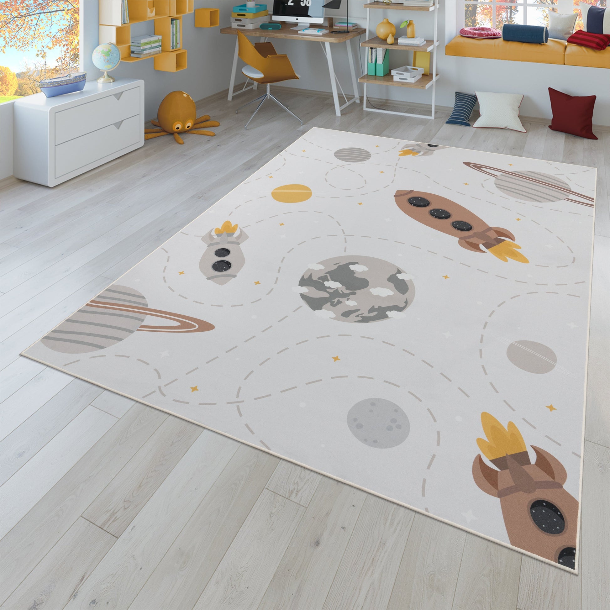 Play Rug Neil with Rockets Planets and Stars-0