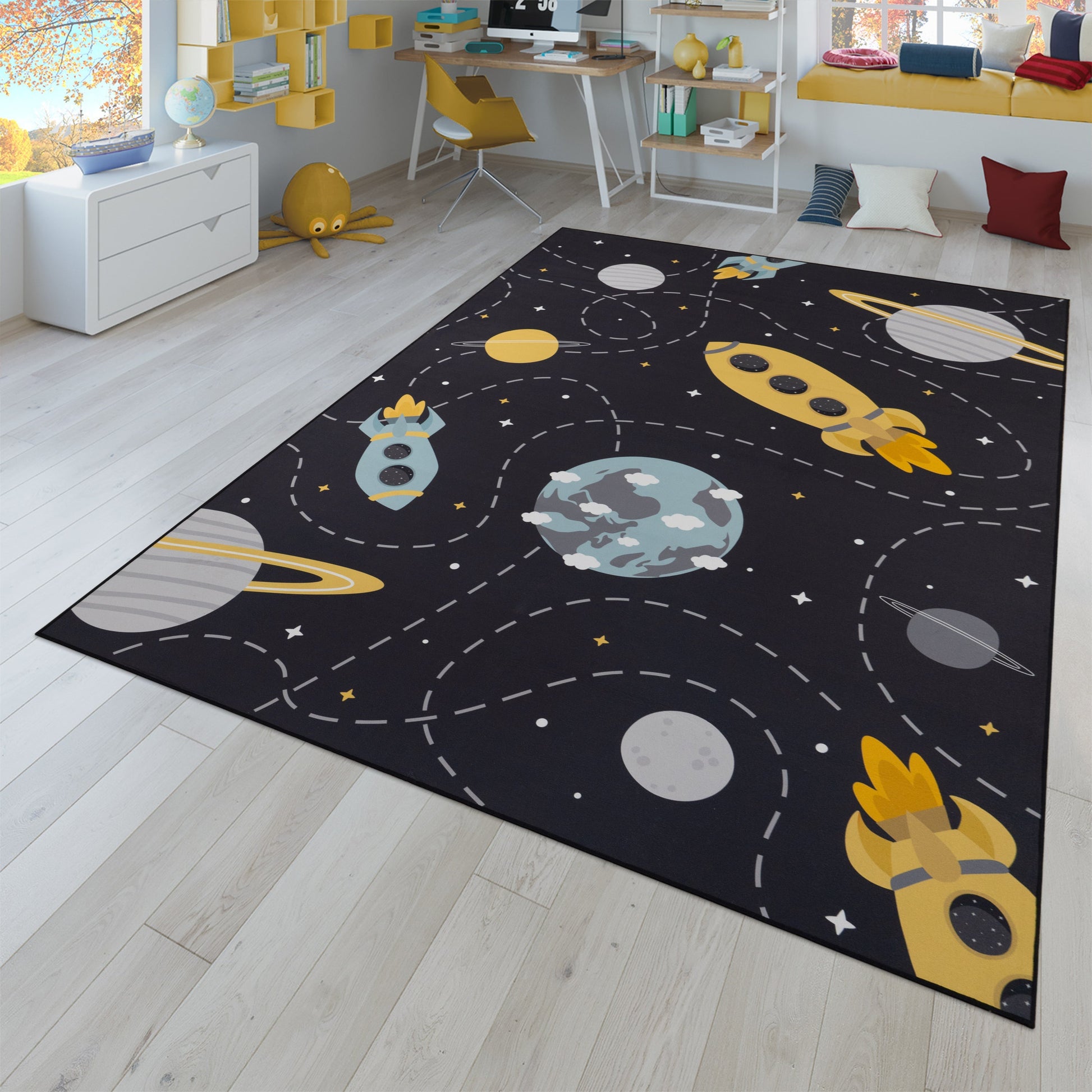 Play Rug Neil with Rockets Planets and Stars-4