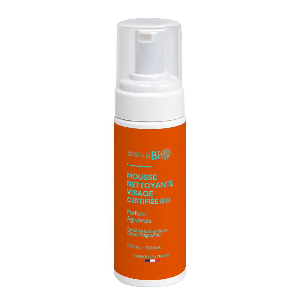 Mousse Nettoyante Visage Agrumes - Certifiée Bio-0
