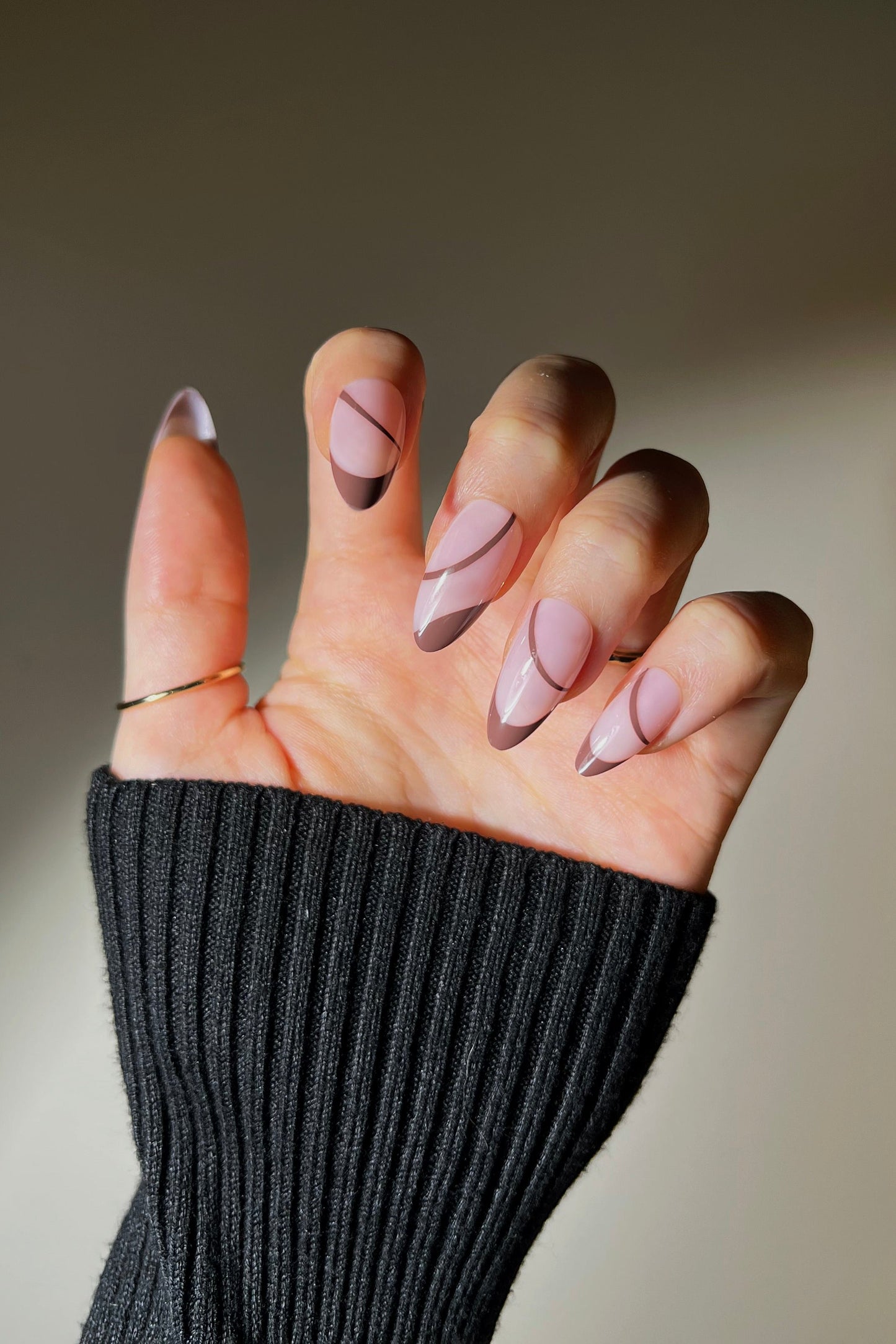Brewed Serenade | Soft & Durable Press-On Nails-3