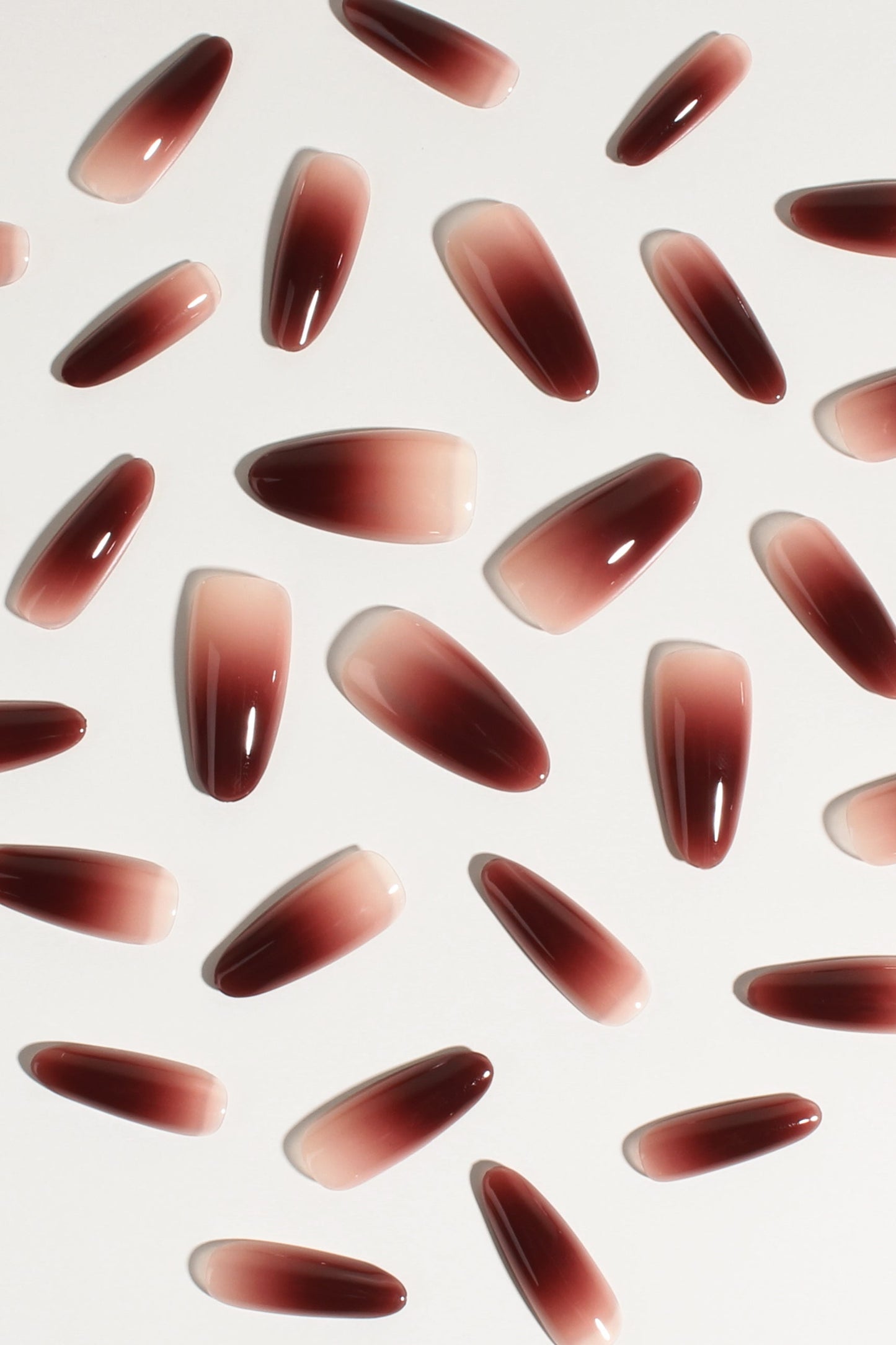 Berry Cocoa Drip | Soft & Durable Press-On Nails-2