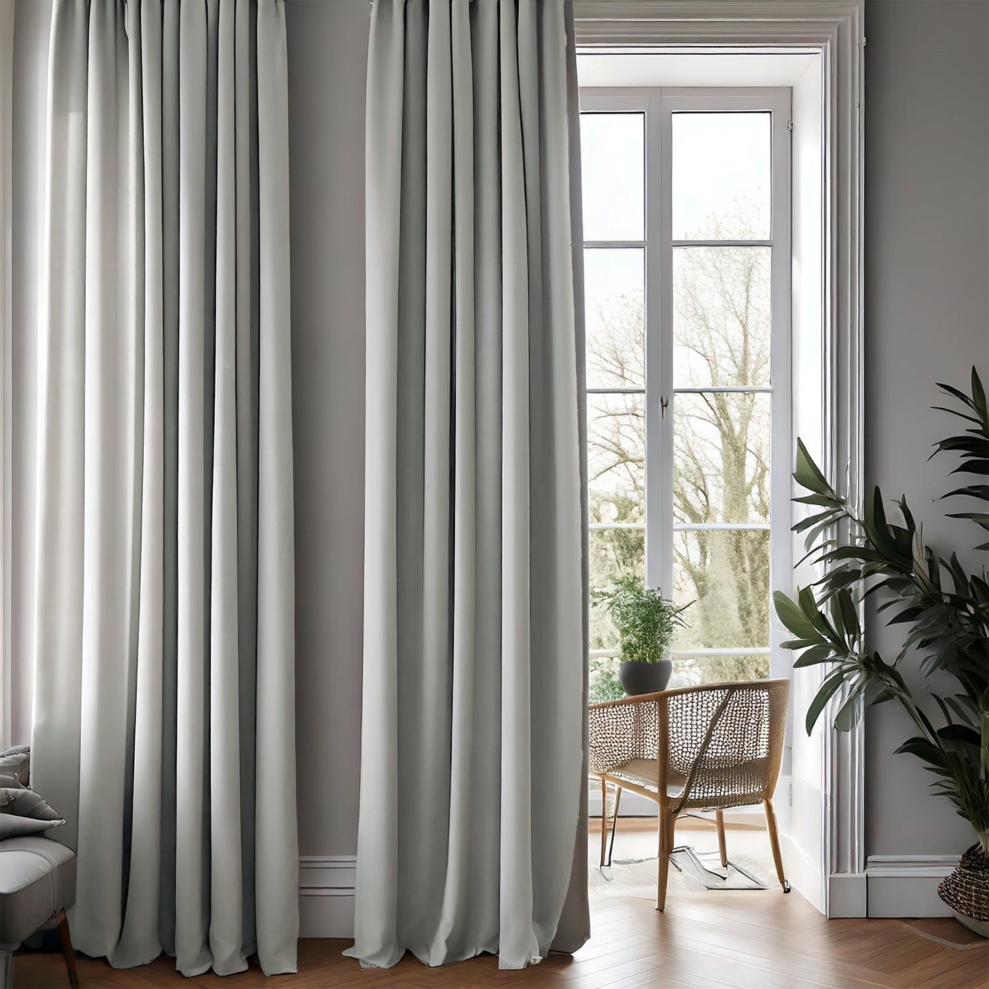 Blackout Gray Curtain-3